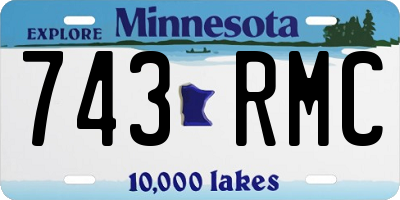 MN license plate 743RMC