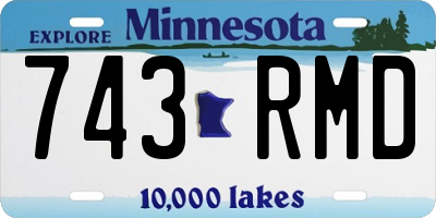 MN license plate 743RMD