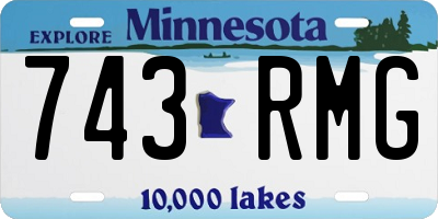 MN license plate 743RMG
