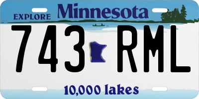 MN license plate 743RML