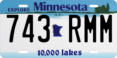 MN license plate 743RMM