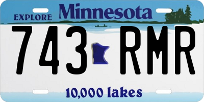 MN license plate 743RMR