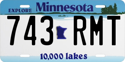 MN license plate 743RMT