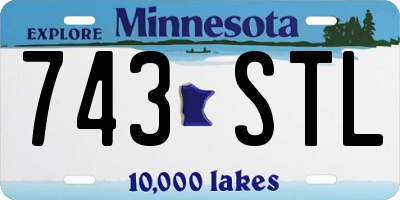 MN license plate 743STL