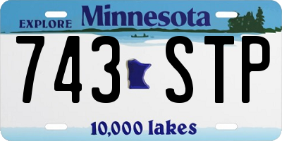 MN license plate 743STP