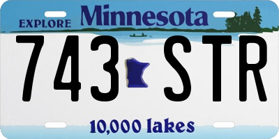 MN license plate 743STR