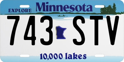 MN license plate 743STV