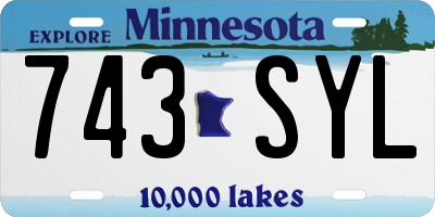 MN license plate 743SYL