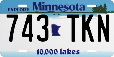 MN license plate 743TKN