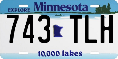 MN license plate 743TLH