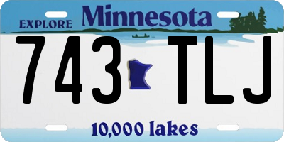 MN license plate 743TLJ