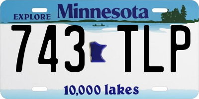 MN license plate 743TLP