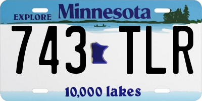 MN license plate 743TLR