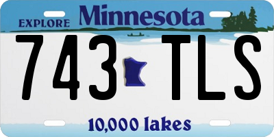 MN license plate 743TLS