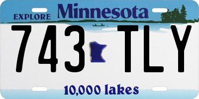 MN license plate 743TLY