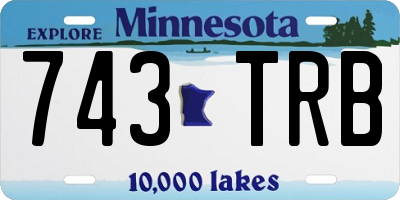 MN license plate 743TRB