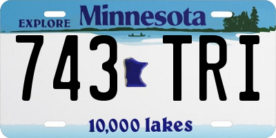 MN license plate 743TRI