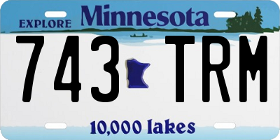 MN license plate 743TRM