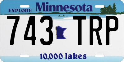 MN license plate 743TRP