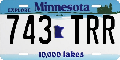 MN license plate 743TRR