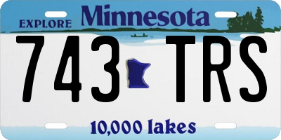 MN license plate 743TRS