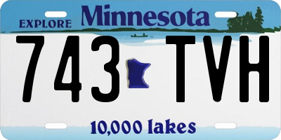 MN license plate 743TVH