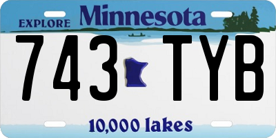 MN license plate 743TYB