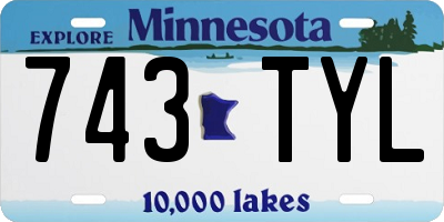 MN license plate 743TYL