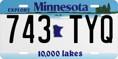 MN license plate 743TYQ