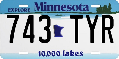 MN license plate 743TYR