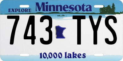 MN license plate 743TYS