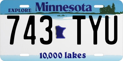 MN license plate 743TYU