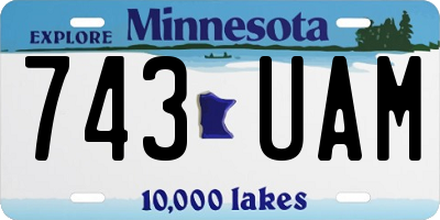 MN license plate 743UAM
