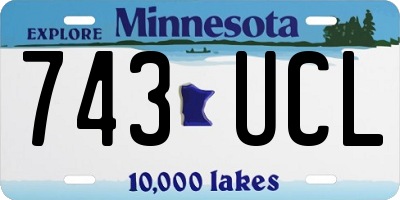 MN license plate 743UCL