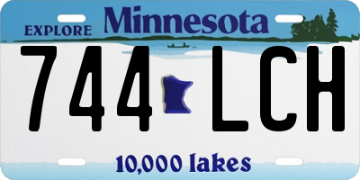 MN license plate 744LCH