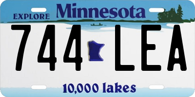 MN license plate 744LEA