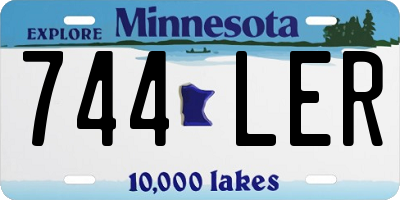 MN license plate 744LER