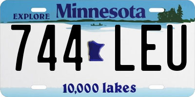MN license plate 744LEU