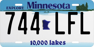 MN license plate 744LFL