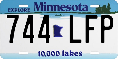 MN license plate 744LFP