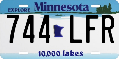 MN license plate 744LFR