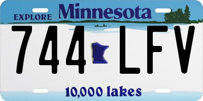 MN license plate 744LFV