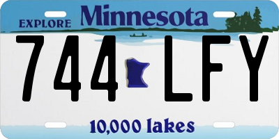 MN license plate 744LFY