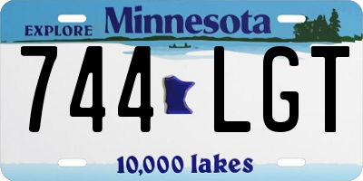 MN license plate 744LGT