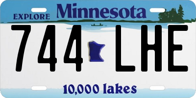 MN license plate 744LHE