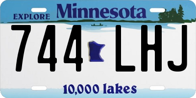 MN license plate 744LHJ