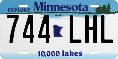 MN license plate 744LHL