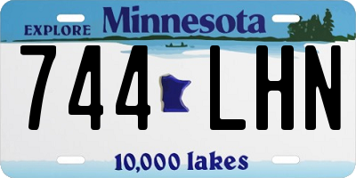 MN license plate 744LHN