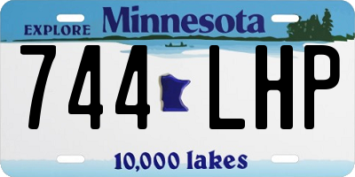 MN license plate 744LHP