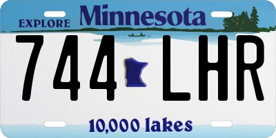 MN license plate 744LHR